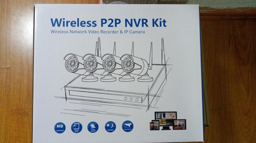 Imagen 5 de 6 de Kit Nvr Inalámbrico 4 Canales + 4 Cámaras Ip Wifi 960p