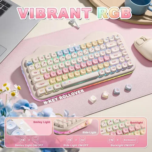 Teclado Mecânico Sem Fio Yunzii C75 75% De Layout | Parcelamento