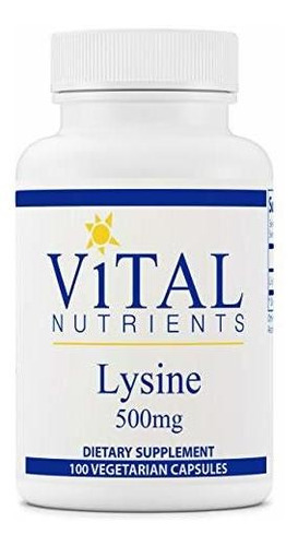Los Nutrientes Vitales - Lisina 500 Mg - Apoya La Función In