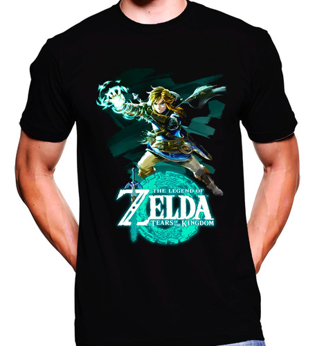 Camiseta Premium Estampada Zelda Breath Of The Wild Oscura