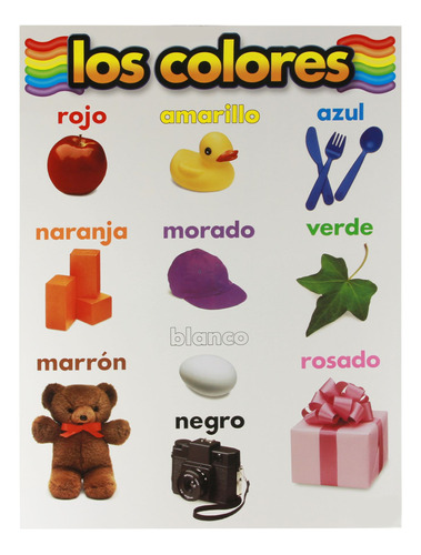 Poster Educativo, Colores Y Números