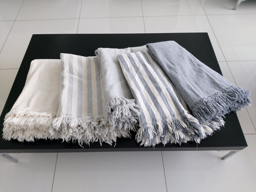 Imagen 1 de 9 de Pie De Cama Rusticos , Telar.lisos Y Rayados 60 Cm X190