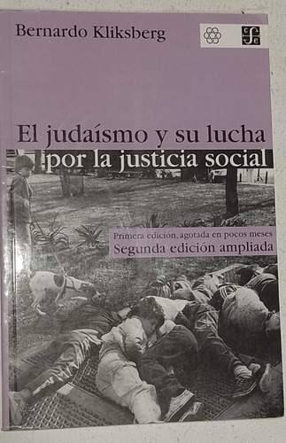 Judaísmo Y Su Lucha Por La Justicia Social- Kliksberg -nuevo