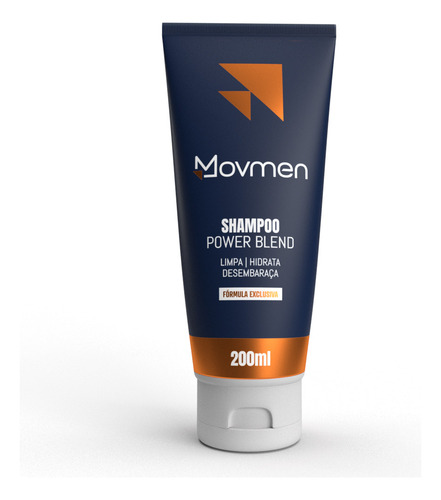 Shampoo 3 Em 1 Movmen Cabelo Corpo Barba Masculino Academia