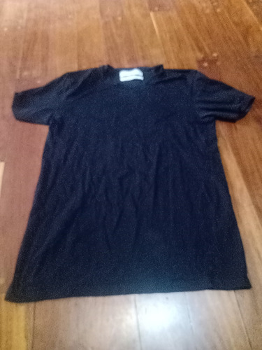 Remera Manga Corta T S Zara Negra Algodon