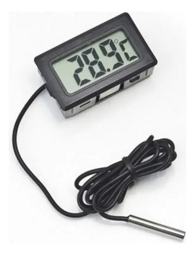Mini Termómetro Digital Lcd Con Sonda Impermeable Blanco
