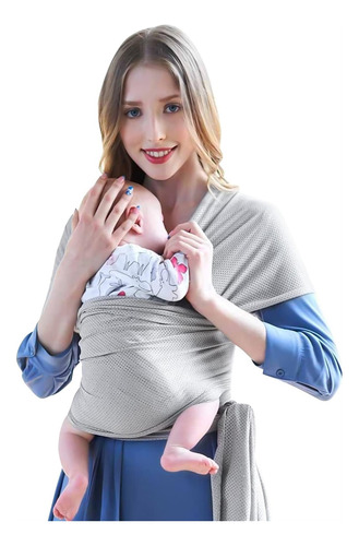 Baby Wrap(portabebés),100% Algodon Elastico Fular Ergonómico