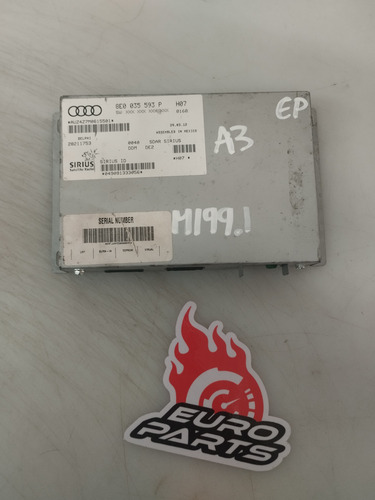 Modulo Sirius Radio Satelital Audi A3 # 8e0 035 593 P (oem) (Usado)