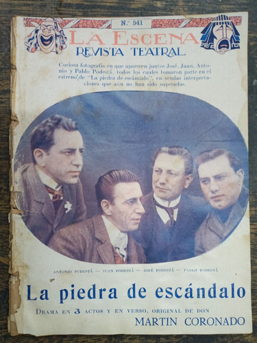 La Piedra De Escandalo * Martin Coronado * Teatro * 1928 *