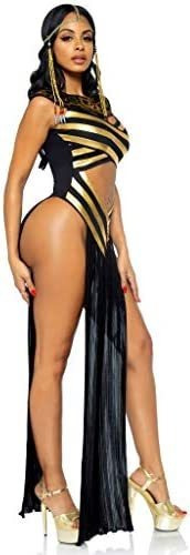 Disfraz De Cleopatra Para Mujer/talla L/black/gold