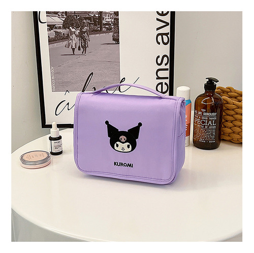 Elegante Bolsa De Maquillaje De Viaje Impermeable Con Gancho