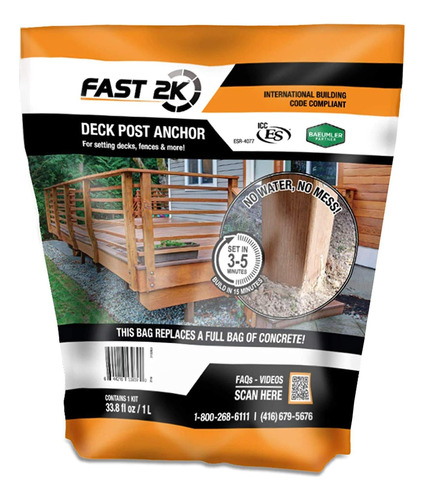 Fast 2k Deck Post Anchor Mix | Alternativa De Concreto Y Ree