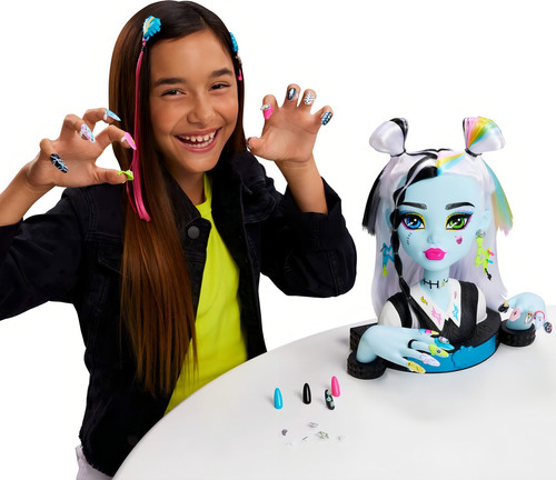 Busto de muñeca Frankie Stein Monster High para peinados