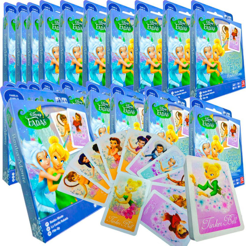 Kit Especial 20 Jogos Rouba Monte Tinker Bell Segredo Fadas