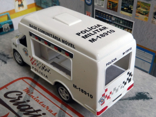 Miniatura Polícia Militar Pm Sp Base Comunitária Móvel Atual