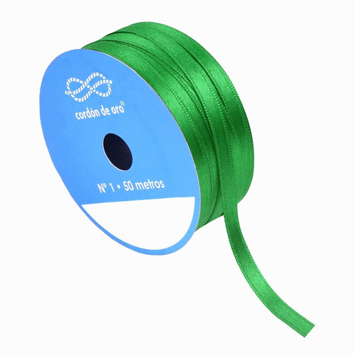 Cinta Navideña De Falletina Verde 6 Mm N1 X 50 Metros