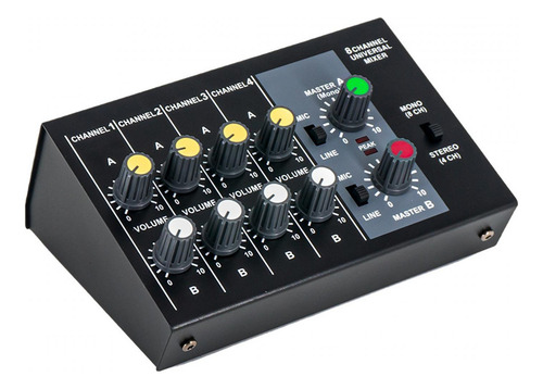 Mixer De Áudio Console De Mixagem De Som 8 Canais Entrada