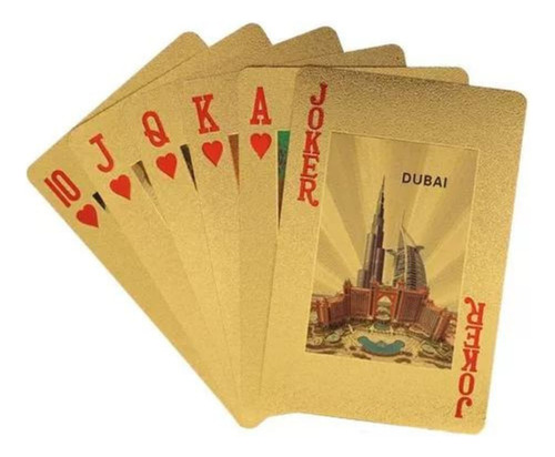 Cartas Baraja De Poker De Lujo Ultra Fino Cartas Dorado