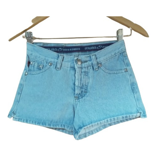 Short Jean  Muaa  Con Botones Talle 35