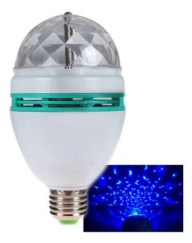 Lámpara Led Azul Giratoria, Bola De Luces Audioritmicas, Dj
