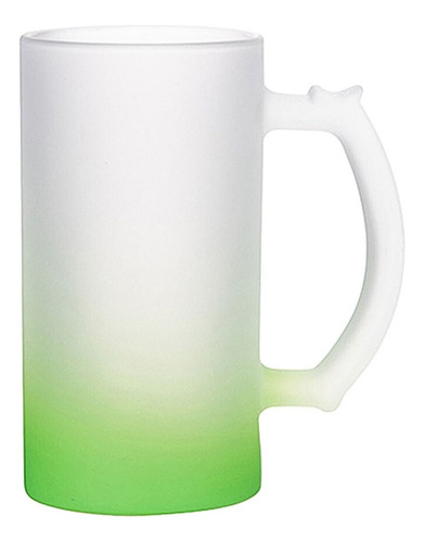 Jarra Esmerilada Cerveza Colores Para Sublimación Por Mayor Color Verde