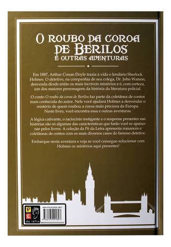 Sherlock Holmes - O Roubo Da Coroa - Capa Dura