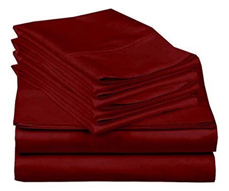 Juego De Sábanas King Size De 6 Piezas De Algodón Egipcio De