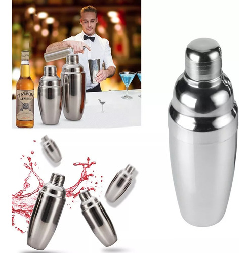 Coctelera De Acero Inoxidable 250 Ml Bar Shaker