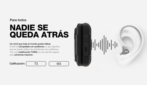 Celular Con Tapa Personas Mayores Teclado Agm M8 Flip S Cat