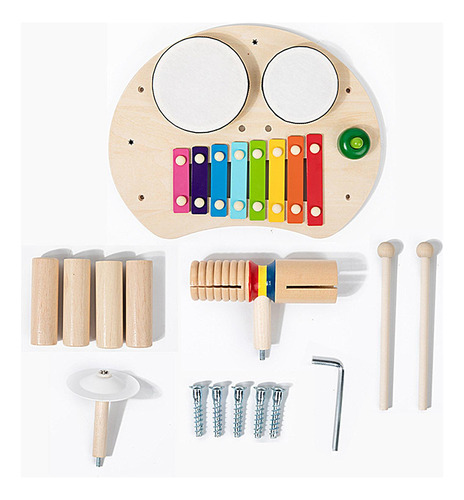 Juguete De Tambor De Madera Para Niños Pequeños Juego De Tam
