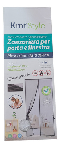 Mosquitero Ventana Ventanal Puerta 130x220 Cm Kit Instalacio