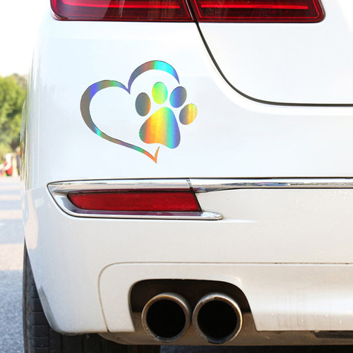 Pegatinas De Coche Con Estampado De Huellas De Patas De Perr