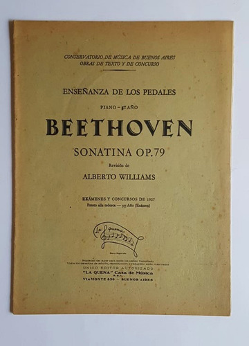 Enseñanza De Los Pedales, Beethoven, A. Williams