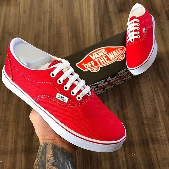 tenis vans era vermelho