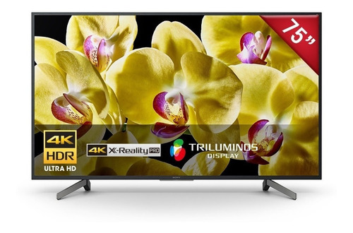 Televisor Sony 4k Hdr 75  Android Tv Triluminos- Xbr-75x807g