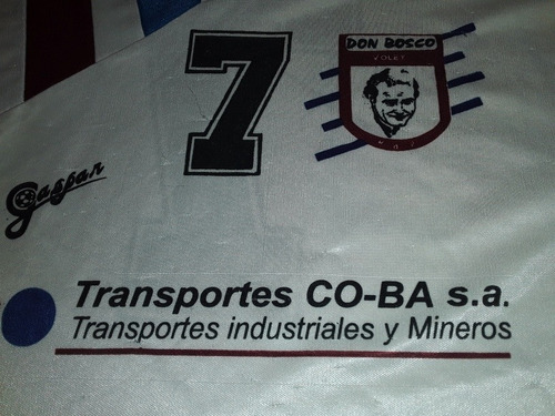Imagen 3 de 8 de Camiseta Antigua Voley Club Don Bosco Mdq.#7 Gaspar Talle M
