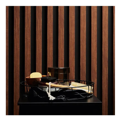 Lambrin Decorativo Wpc Panel 3d 14 Pzs 2.9mx16cm Cubre 6.4m2 Lambrin Decorativo Wpc Parota Black