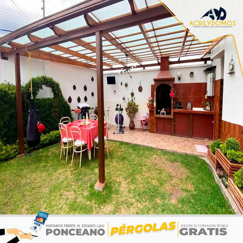 Imagen 4 de 4 de Laminas Policarbonato Varios Colores Para Pérgola