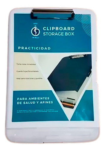 Clipboard Storage Box Blanco