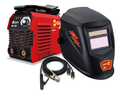 Soldador Inversor 120 Amp 110v+careta Electrónica Weld Force