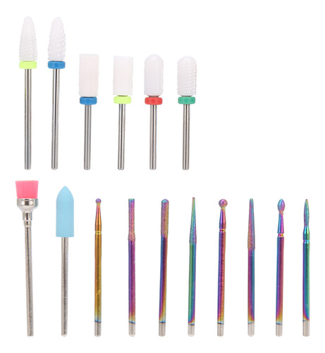 Juego De Brocas Para Manicura Y Uñas, 16 Unidades, Para Quit