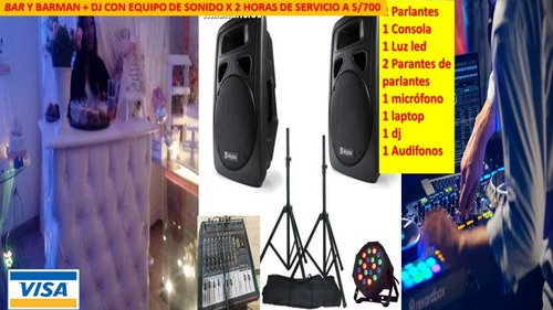 Servicio De Barman, Bartender Con Barra De Bar A Domicilio