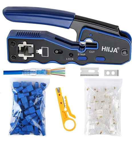 Kit De Herramientas De Crimpado Rj45, Crimpador Rj45 Cat6 Et