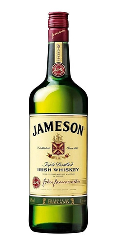 Imagen 1 de 2 de Whisky Jameson Irish Whiskey 1 Litro Triple Destilado -sufin