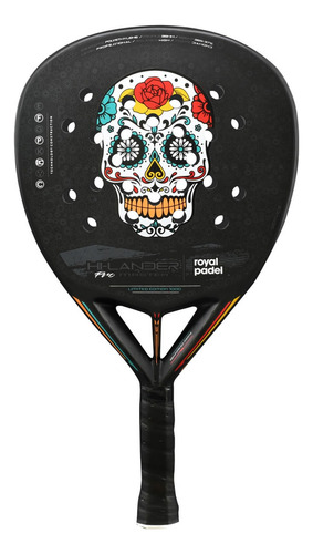 Paleta De Padel Royal Highlander Fiber Pro - Local Olivos Color Negro Calavera