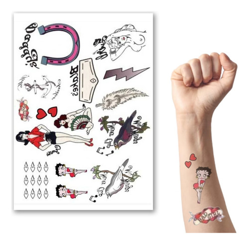 Tatuagem Temporária | Fantasia Cosplay | Amy Cor Colorido Amy Winehouse