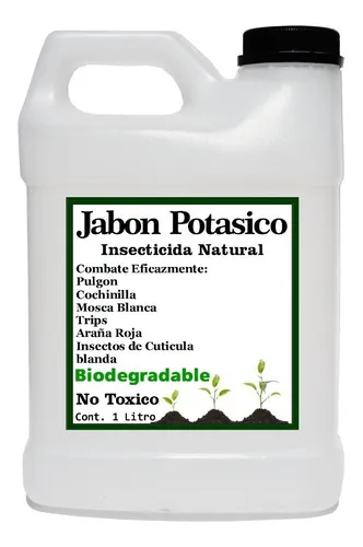 Huertorganico - Jabón potásico con aceite de neem (Asedio) Insecticida y  acaricida ecológico. Eficaz contra mosca blanca, pulgón, trips, minador,  gusanos cortadores, chinche, chanchito blanco, araña roja y fumagina.  Necesitas: 5 a