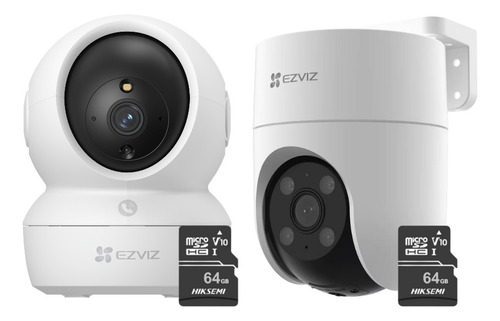 Kit Cámaras H6c Full Hd + H8c 2mp + 64gb Sd - Ezviz