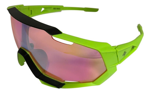 Óculos De Sol Bike Slide Track Verde Insano Bike I - A2 Armação 0 Lente 0