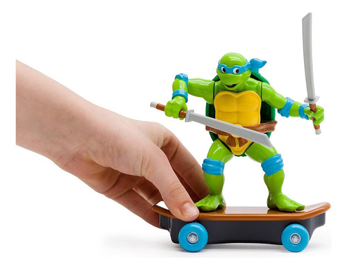 Muñeco Tortugas Ninja En Skate Figura Leonardo Orig. 71047